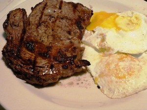 Steak with Eggs